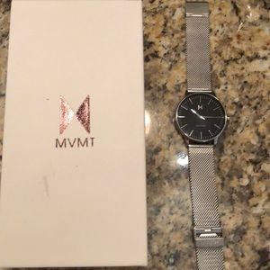 Beautiful silver/black MVMT Watch